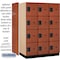 Salsbury Industries 4 Tier Designer Locker, 54"Wx76"Hx24"D, 12 Door, Cherry 18-24364CHE - alternate 3